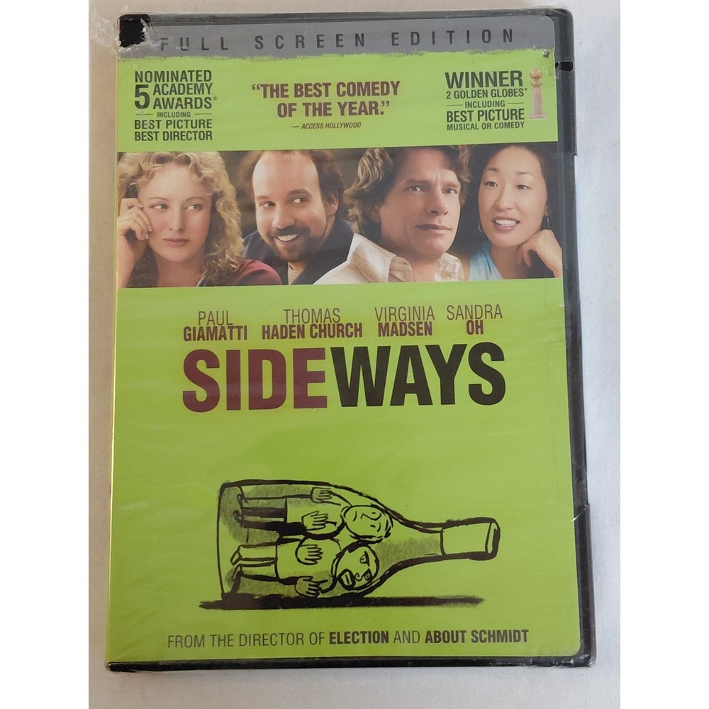 Sideways DVD Full Screen Edition Paul Giamatti Thomas Haden Church NEW SEALED
